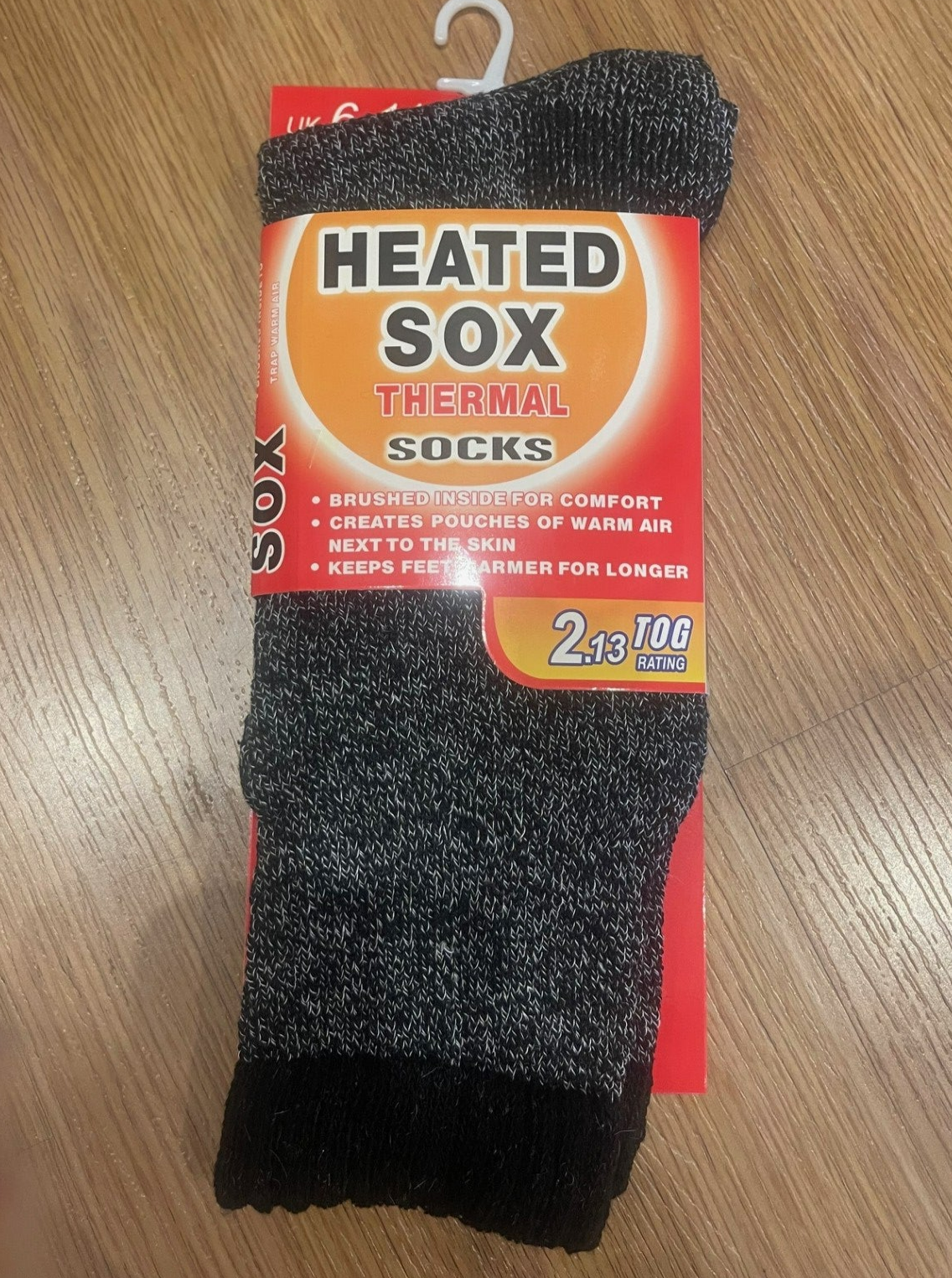 6x Men's Winter Warm Thermal Heated Socks Heat Cushion WORK SOCKS Size6-11