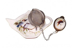 Kookaburra Bird Tea Strainer & Tea Bag Holder Boxed Gift