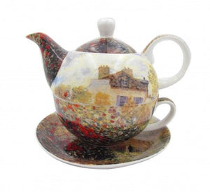 Monet The Artists House Teapot Tea Pot Tea For One Fine Bone China w Box Gift