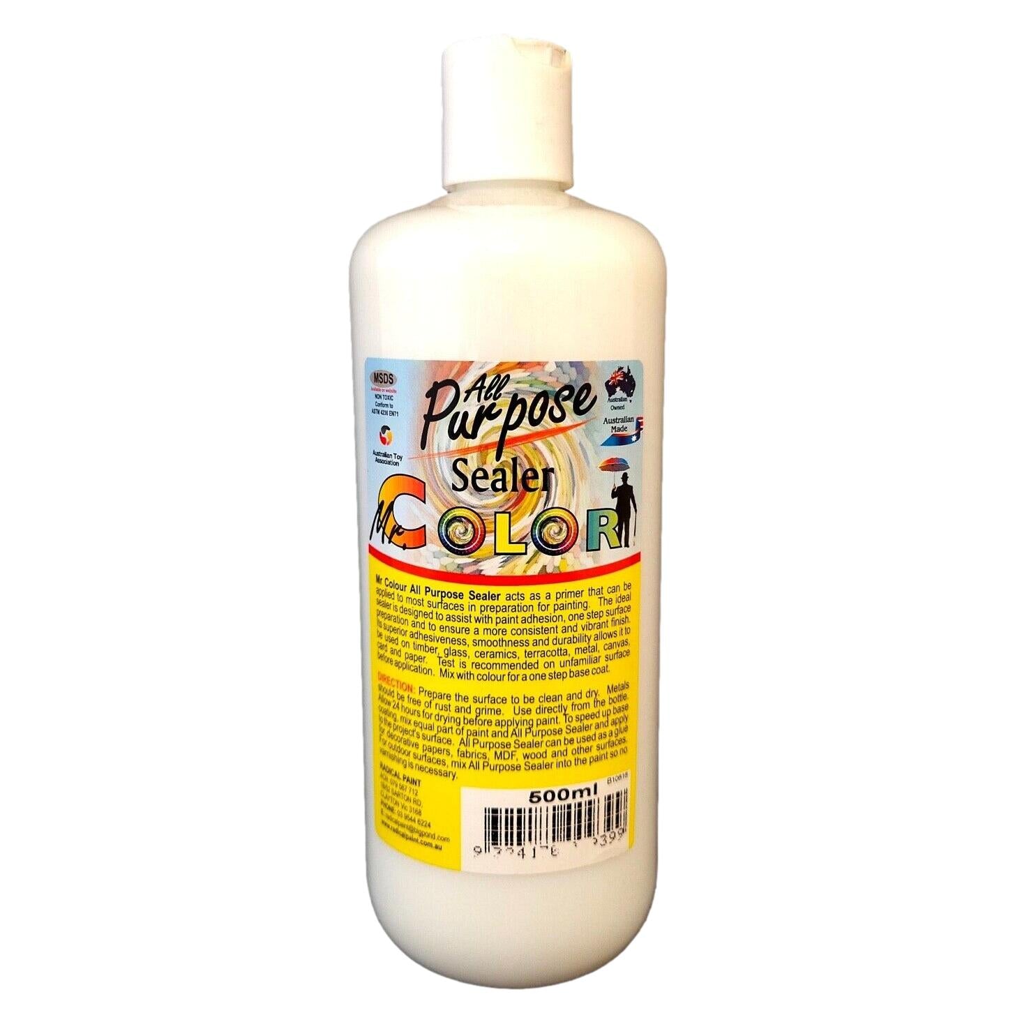 Radical Paint All Purpose Sealer Painting Preparation Non Toxic Art Paint Medium 500ml