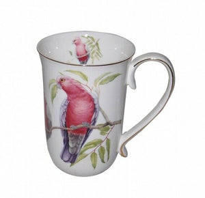 New Fine Bone China Galah Coffee Tea Mug w Handle Cup 405cc In Box Gift