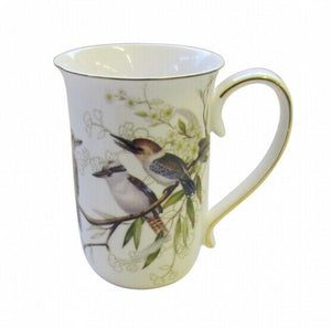 New Fine Bone China Australia Bird Kookaburra Coffee Tea Mug w Handle Cup  405cc