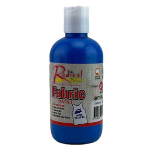 Radical Paint Fabric Paint Clothes Textile Ink Print Art Premium Quality Paint Sky Blue 250ml