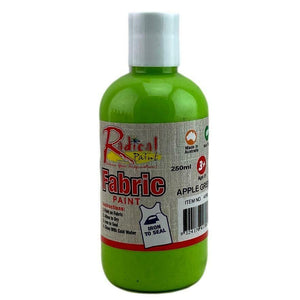 Radical Paint Fabric Paint Clothes Textile Ink Print Art Premium Quality Paint Apple Green 250ml