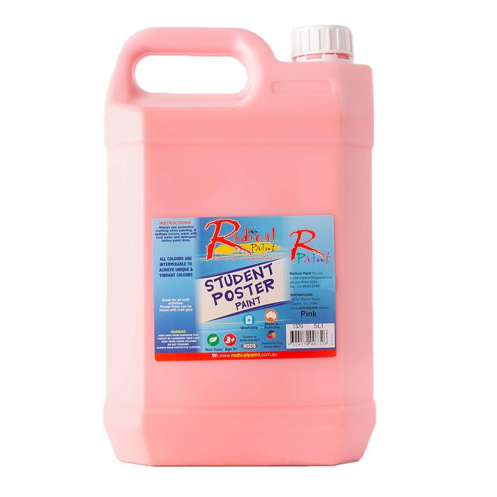 Student Poster Paint Acrylic Washable Paint Bulk Kids School Project Art Peach 5L