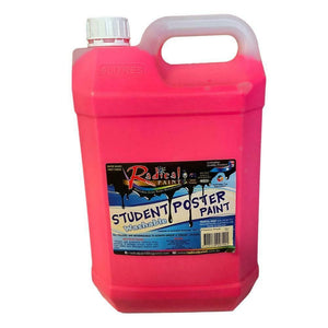 Student Poster Paint Acrylic Washable Paint Bulk Kids School Project Art Fluoro Pink 5L