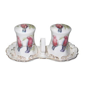 Galah Salt & Pepper Set Fine Bone China Birthday Xmas Mother's Day Gift