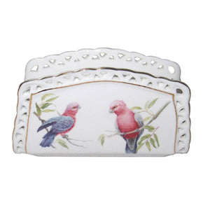 New  Galah  Napkin Holder Fine Bone China w Box Birthday Xmas Gift