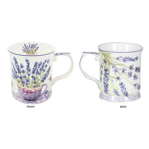 New Lavender 415cc Mug Coffee Tea Cup Fine Bone China Flower Xmas Gift