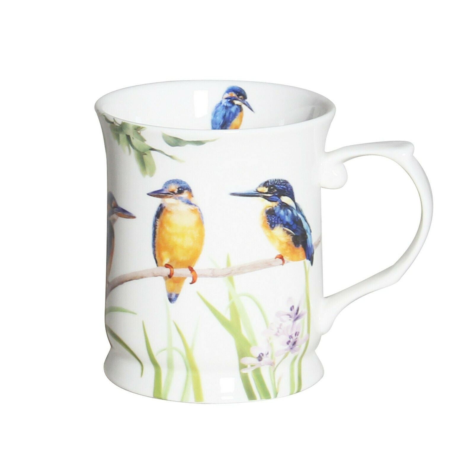 Kingfisher Fine Bone China Coffee Tea Mug Cup 415cc Bird in Gift Box