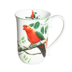 New Fine Bone China King Parrot Coffee Tea Mug w Handle Cup 405cc w Gift Box