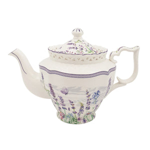 Lavender Farm Teapot 1L Tea Pot Fine Bone China w Gift Box