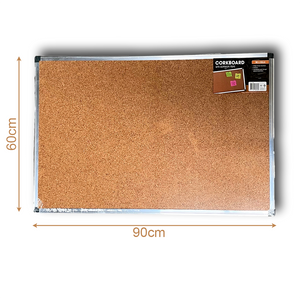 Corkboard Pin Cork board Aluminium Frame Notice Memo Wall Hanging 60 X 90cm