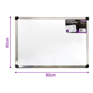 Whiteboard Magnetic White board Aluminium Frame Notice Memo Wall Hanging 60 X 90cm