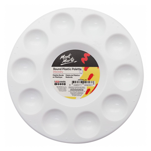 Mont Marte Round Plastic Palette 17cm