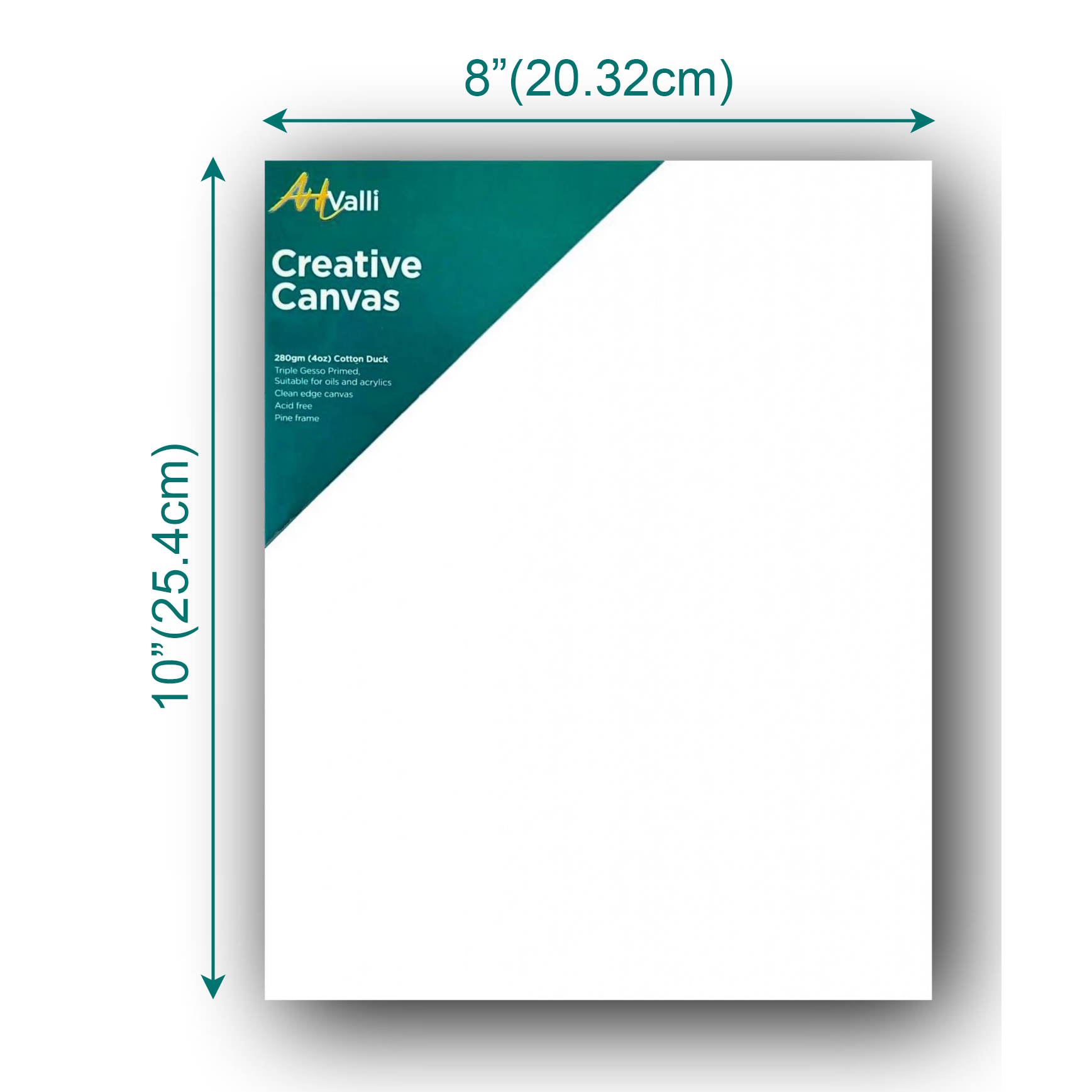 Artist Painting Canvas Stretched Blank Canvas 8"X10" 20cm x 25cm 280 gsm Art Craft