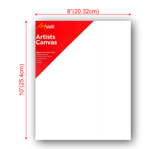 Artist 37mm Thick Stretched Blank Canvas Painting 8"X10" 20 X 25cm 380gsm