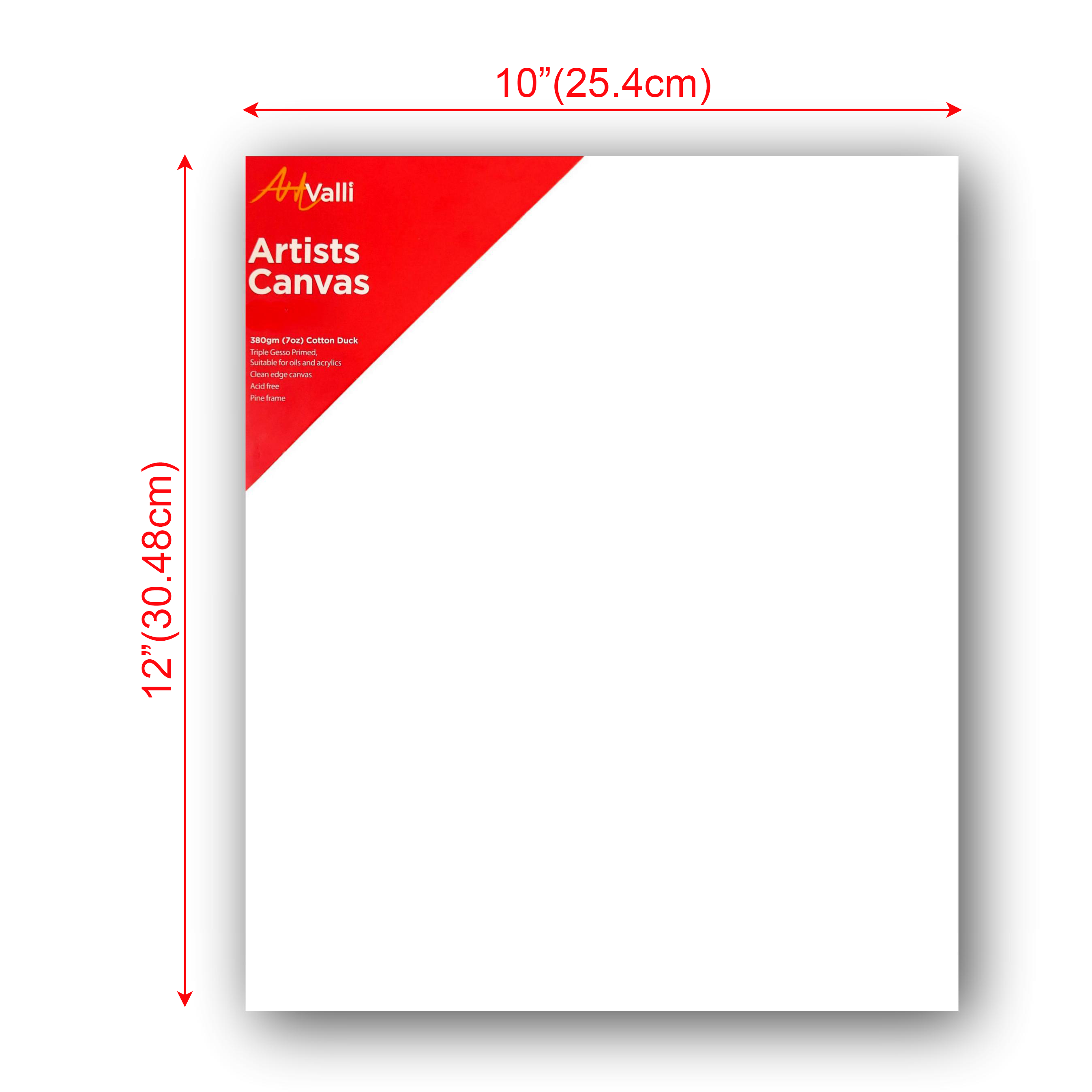 Artist 37mm Thick Stretched Blank Canvas Painting 10"X12" 25 X 30cm 380gsm