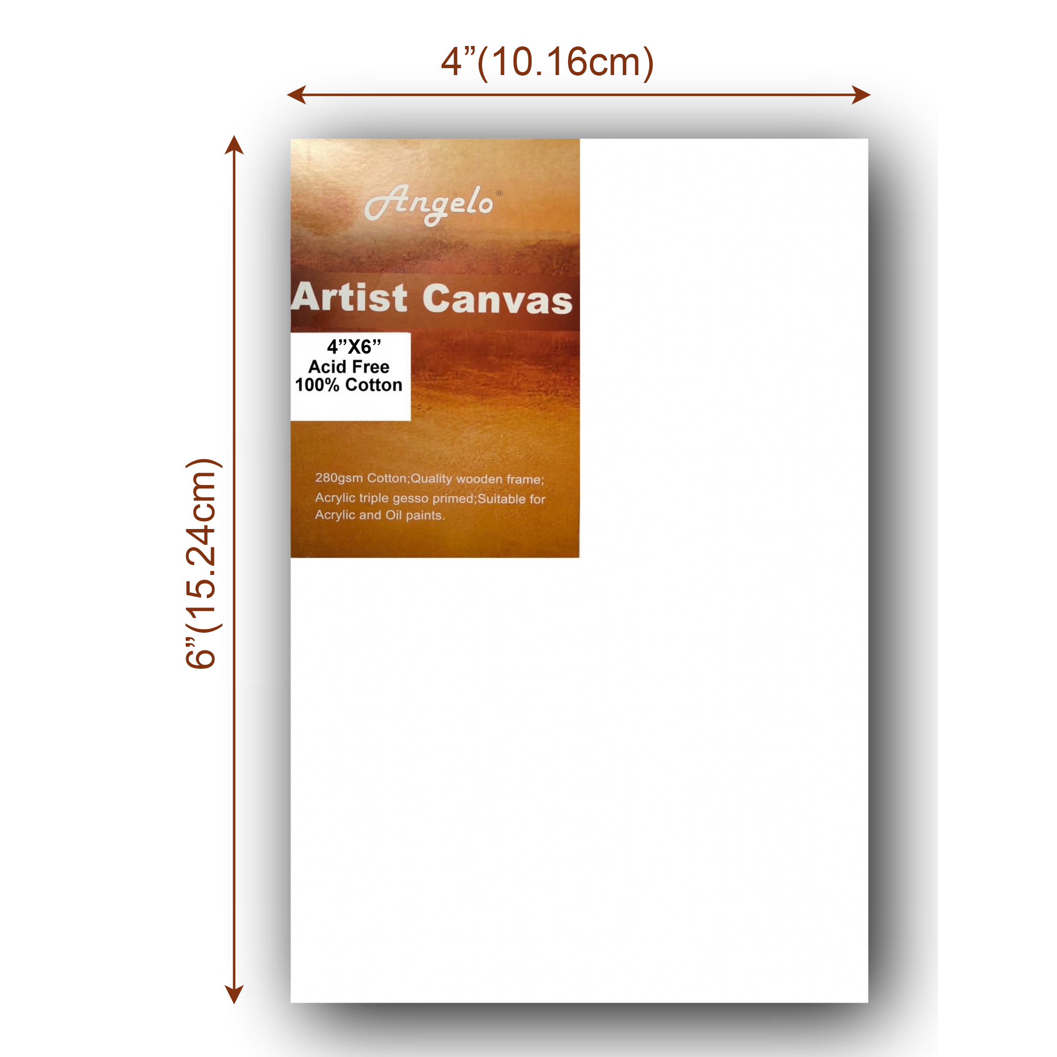 Artist Painting Canvas Stretched Blank Canvas 4"X6" 10cm x 15cm 280gsm Art Craft