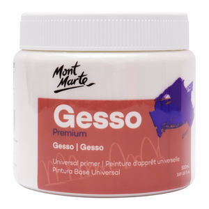 Mont Marte White Gesso Universal Primier 500ml Non-Toxic Wholesale Art Supply