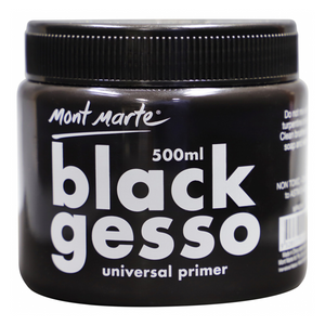 Mont Marte Black Gesso Universal Primier 500ml Non-Toxic Wholesale Art Supply