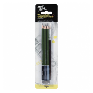 Mont Marte 5pc Watersoluble Graphite Pencil Set Craft Art Supply Artist