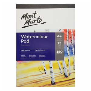 Mont Marte A4 Watercolour Pad 15 Sheets German Paper 180 gsm Art Craft Aritist