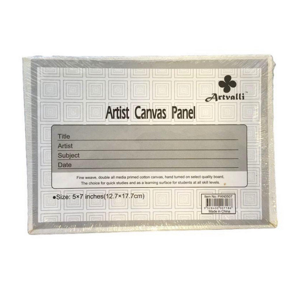 Pk of 3 Blank 5" x 7" panels Artist Canvas Panel Board Art Drawing Wholesale Art Bulk