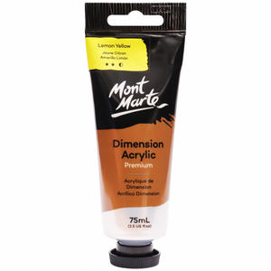 Mont Marte Premium Dimension Acrylic Paint 75ml - Lemon Yellow