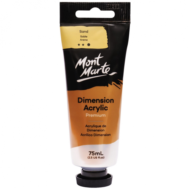 Mont Marte Premium Dimension Acrylic Paint 75ml - Sand