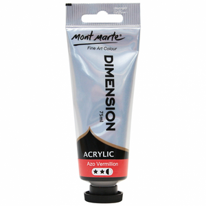 Mont Marte Premium Dimension Acrylic Paint 75ml - Azo Vermillion