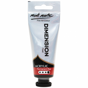 Mont Marte Premium Dimension Acrylic Paint 75ml - Permanent Red