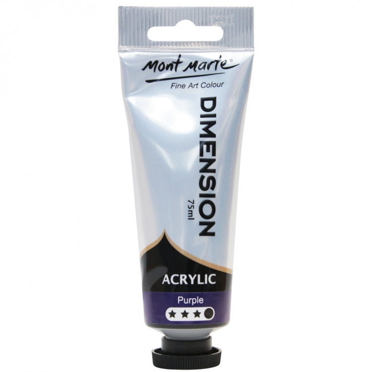 Mont Marte Premium Dimension Acrylic Paint 75ml - Purple