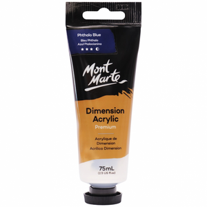 Mont Marte Premium Dimension Acrylic Paint 75ml - Phthalo Blue