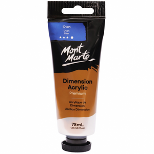 Mont Marte Premium Dimension Acrylic Paint 75ml - Cyan Blue