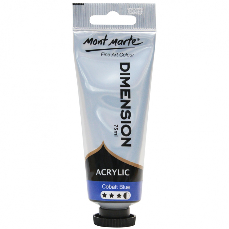 Mont Marte Premium Dimension Acrylic Paint 75ml - Cobalt Blue