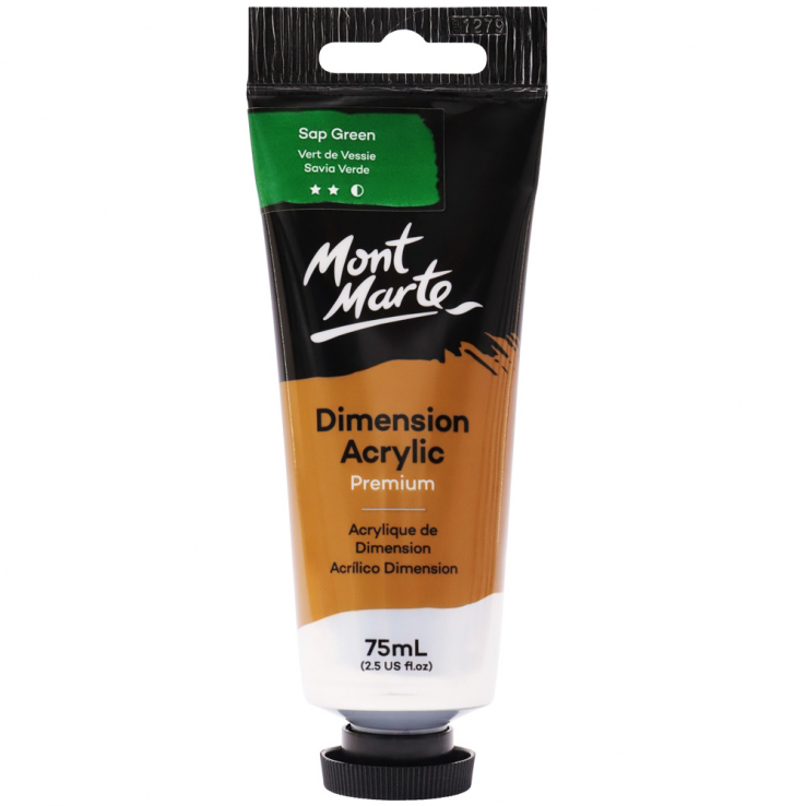 Mont Marte Premium Dimension Acrylic Paint 75ml - Sap Green