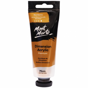 Mont Marte Premium Dimension Acrylic Paint 75ml - Raw Sienna