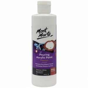 Mont Marte Pouring Acrylic Paint 240ml - Titanium White