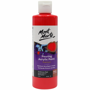 Mont Marte Pouring Acrylic Paint 240ml - Cadmium Red