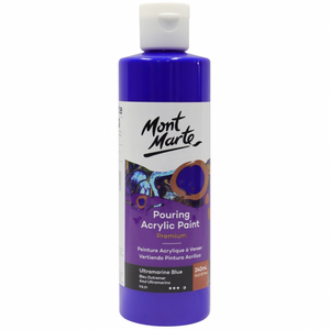 Mont Marte Pouring Acrylic Paint 240ml - Ultramarine Blue