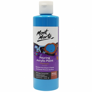 Mont Marte Pouring Acrylic Paint 240ml - Phthalo Turquoise