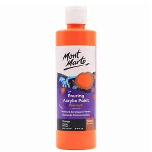 Mont Marte Pouring Acrylic Paint 240ml - Orange