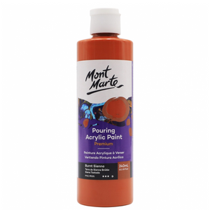 Mont Marte Pouring Acrylic Paint 240ml - Burnt Sienna