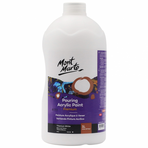 Mont Marte Pouring Acrylic Paint 1L - Titanium White