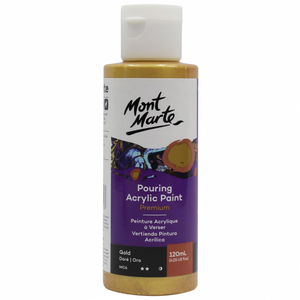 Mont Marte Pouring Acrylic Paint 120ml - Silver