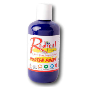 Radical Poster Paint 250ml Brilliant Blue Student Craft Paint Made in Australia