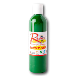 Radical Poster Paint 250ml Brilliant Green Student Craft Paint Made in Australia