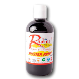 Radical Poster Paint 250ml Black Student Craft Paint Made in Australia