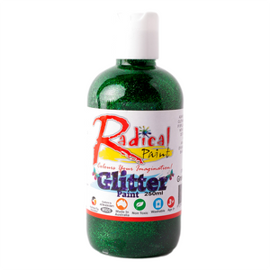 Radical Paint Glitter Paint washable Poster Student Art Craft Paint Green 250ml